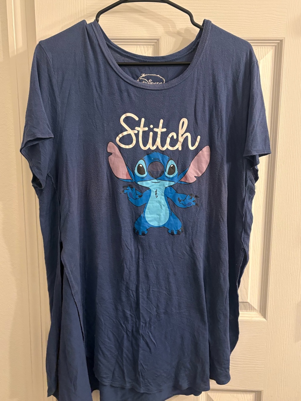 Disney Stitcb Navy Blue Stitch Graphic Tee